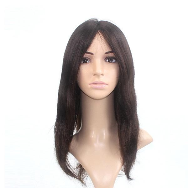 Ntw2 Fine Mono with Lace Front and Elastic PU on Sides Back Hair Replacement for Women