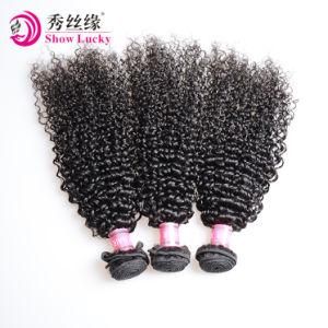 Good Suppliers Double Drawn Kinky Curl Virgin Indian Human Hair Weaving India
