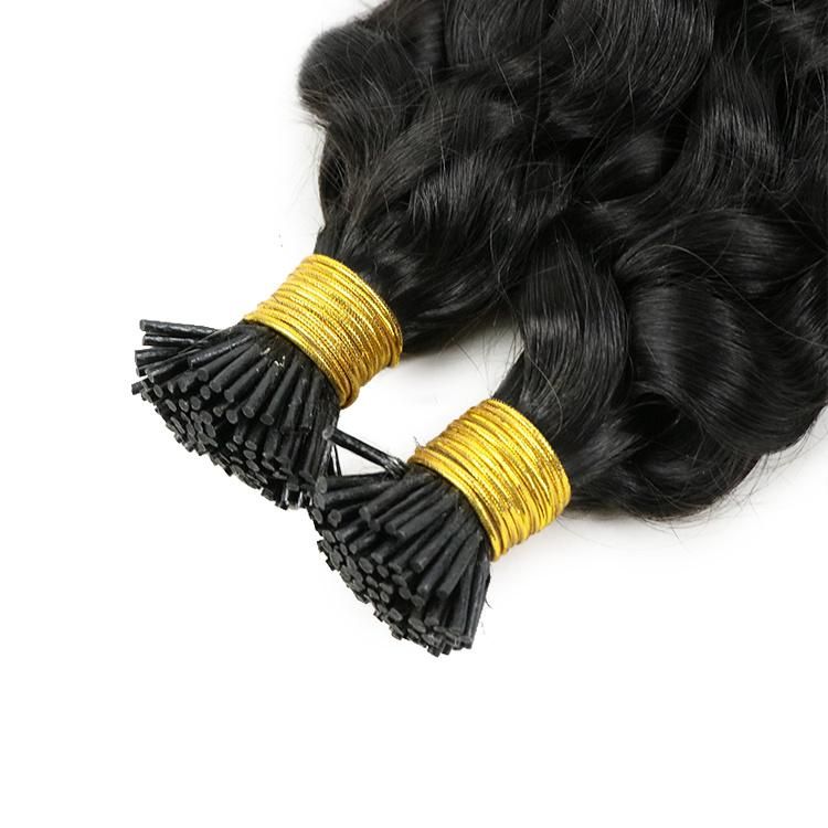 Wholesale Remy Virgin Hair Extensions Double Drawn Loose Wave Raw I-Tip Brazilian Human Hair Extension