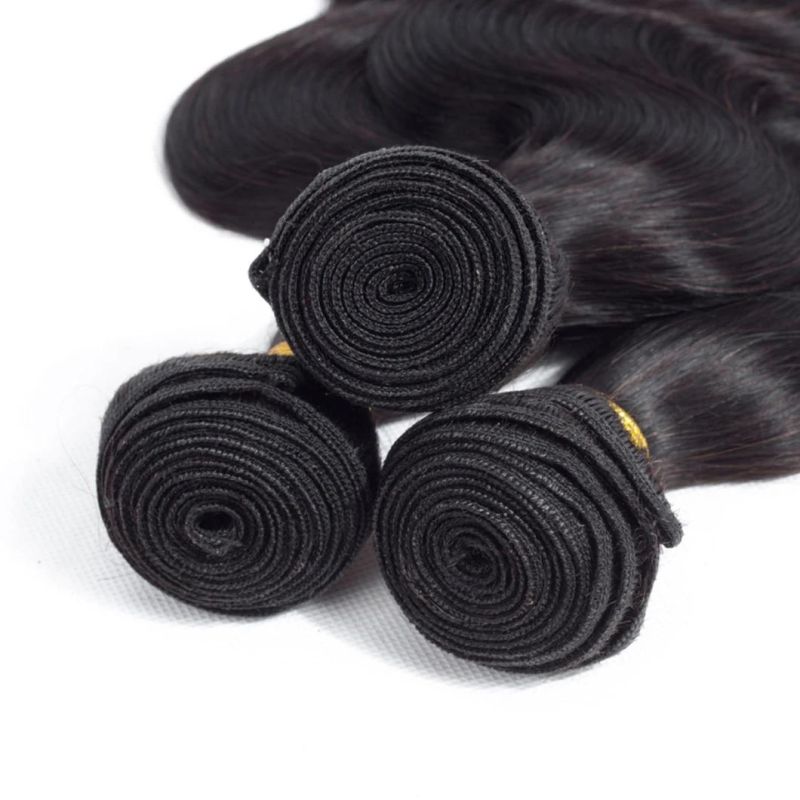 Brazilian Body Wave Hair Bundles 100% Human Hair Weave Natural Color #4 Brown Remy Hair Extension Colored Weave