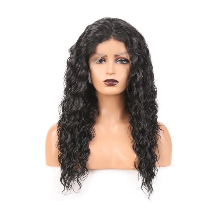 Wholesale 13X4 Synthetic Fiber Lace Front Middle Part Curly Wig