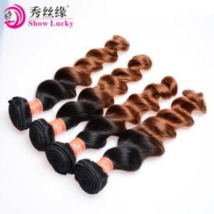 Top Grade 10A Ombre Black Root Hair Unprocessed Remy Virgin Cambodian Human Hair Bundle