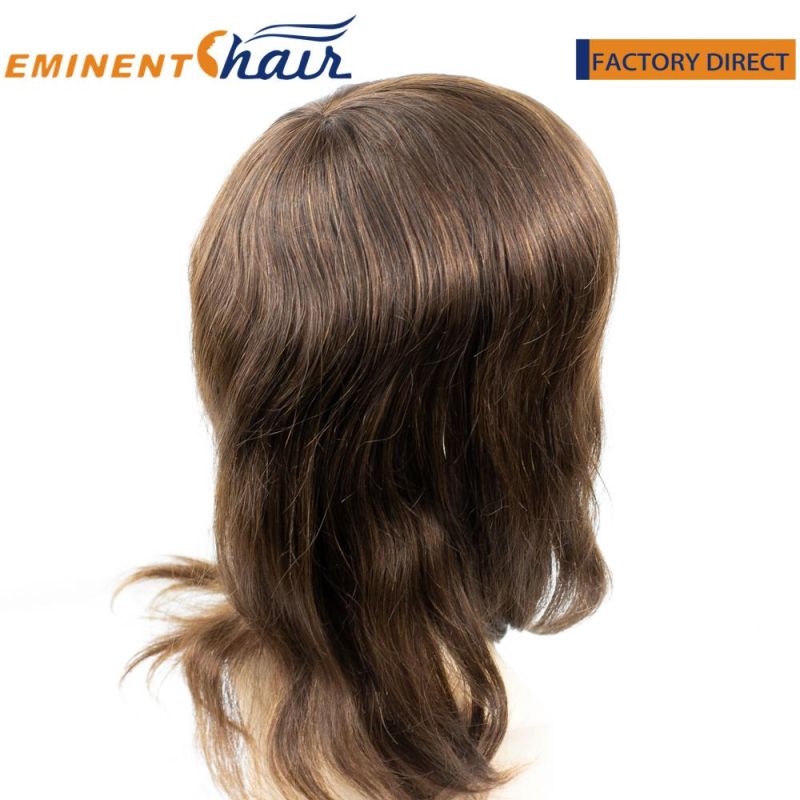 Human Hair Natural Hairline Lace Front Women′s Toupee