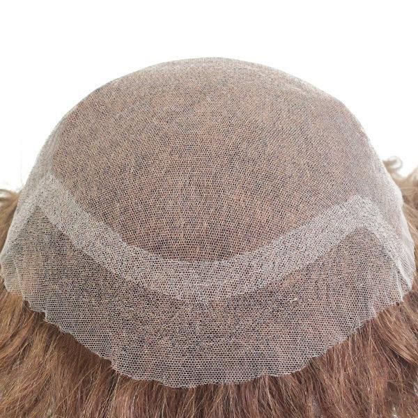 French Lace with Swiss Lace Front Men′s Human Hair Wig