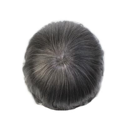 Fine Welded Mono Men&prime;s Hairpieces Human Hair