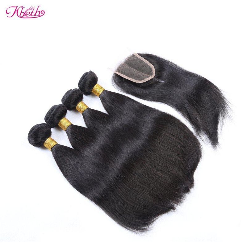Kbeth Human Hair Extension for Girls Gift 2021 Summer Luxery Weft 100% Human Remy Good Quality Brazilian Customized Long Straight Weave Bundle Wholesale Price