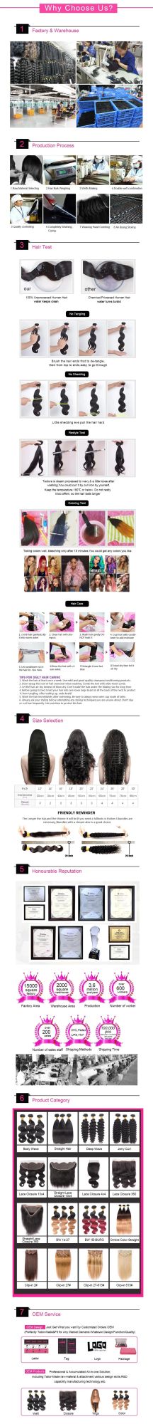 Ombre Body Wave Bundles with Closure T1b/350 100% Brazilian Virgin Hair Extensions