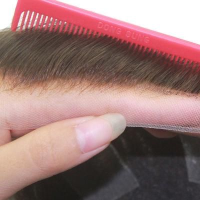 Bleached Knots - Invisble Hair Line - Undetectable Men&prime;s Luxury Toupee Wigs