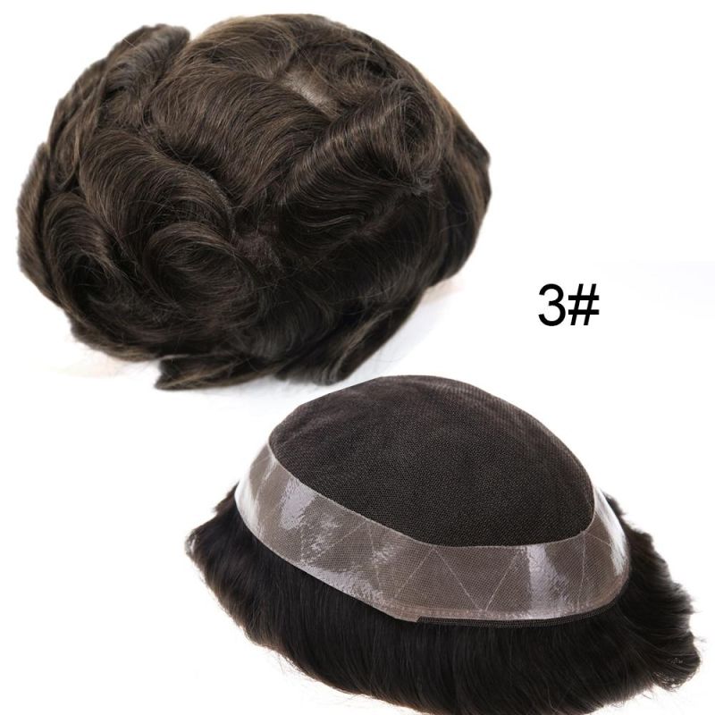 Kbeth Men Toupee Indian Remy Human Hair Toupee for Males Durable Hair Piece Mono with Cheap Toupee for Men Made in China Wigs