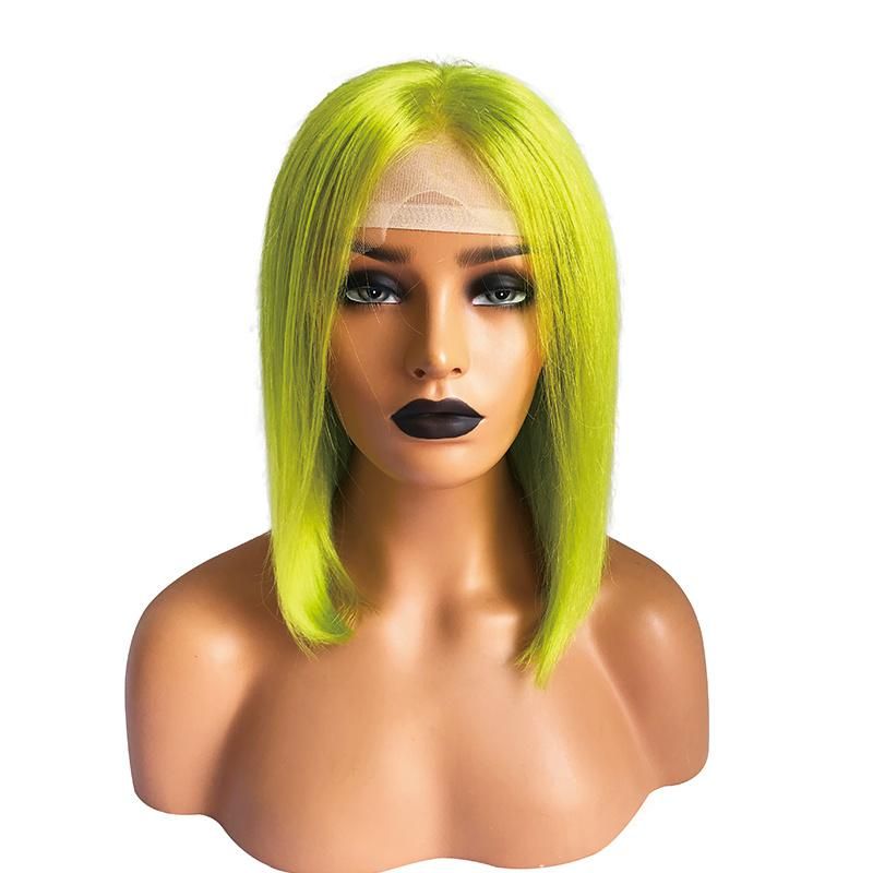 Raw Unprocessed Hair Bob Wigs Human Hair Lace Front Hair