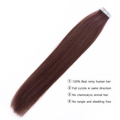 Tape Hair Extensions Remy Human Hair 14 Inches 8 Colors 2.5g/PC Tape Hair Extensions Remy Human Hair Strong Adhesives