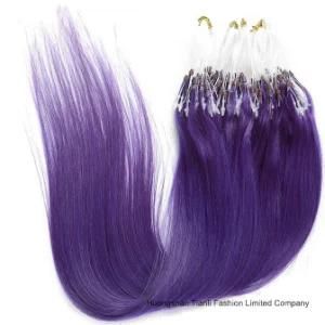 100% Unprocessed 8-30 Inch Micro Ring Hair Extensions Wig