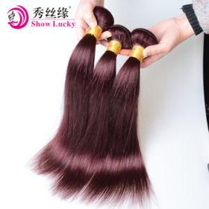 Healthy Cuticle Brazil Human Hair Burgundy Color Silky Straight Wine Red Brazilian Hair