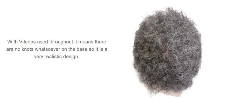 Custom Luxury Men′s Super Thin Skin Base Invisible Wigs