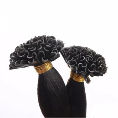 Keratin Nail U Tip Hair Fusion Human Hair Pre Bonded Capsule Non Remy Straight 1g/PC 16 20 24 Inch