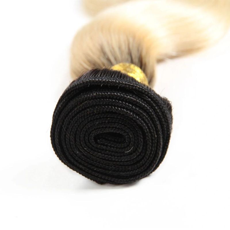 Beauty Brazilian Straight Hair Bundles Weave 4 PC Blonde Full 1b/613 Color Remy 100% Human Hair Extensions 10-26inch