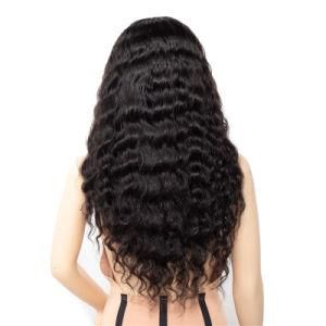 Factory Directory Price 26 Inch Cuticle Aligned Mink Brazilian Loose Deep Wave Human Hair Wig for Black Women