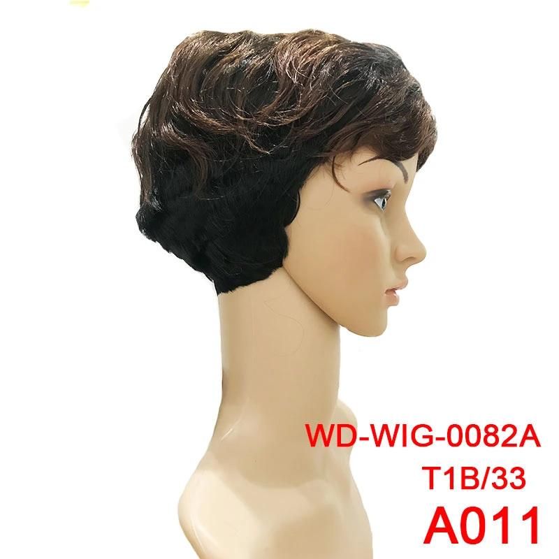Wholesale Cheap Heat Resistant Synthetic Wigs Straight Short Hairstyle