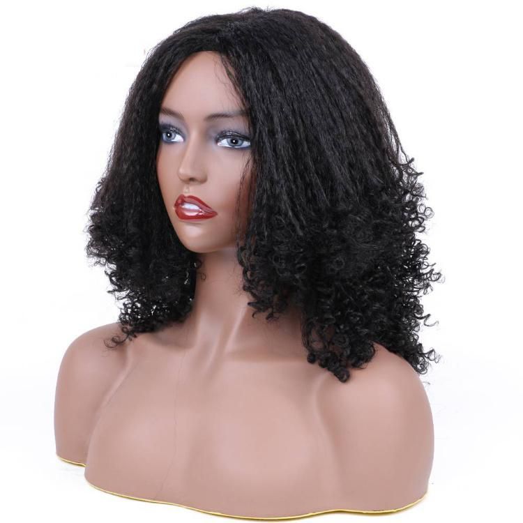 Afro Kinky Curly Black Short Bob Wig Wholesale Cheap Synthetic Hair Wig