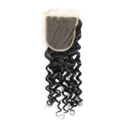 Wendyhair Top Quality Swiss 4*4 Water Wave Lace Closure