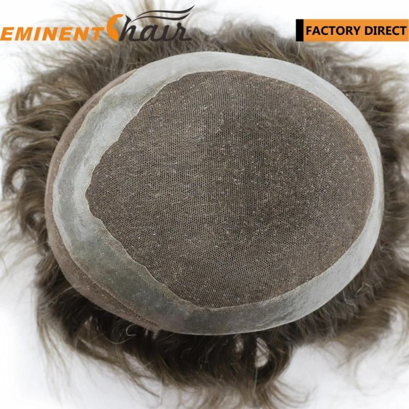Factory Direct Human Hair Replacement Men′s Toupee