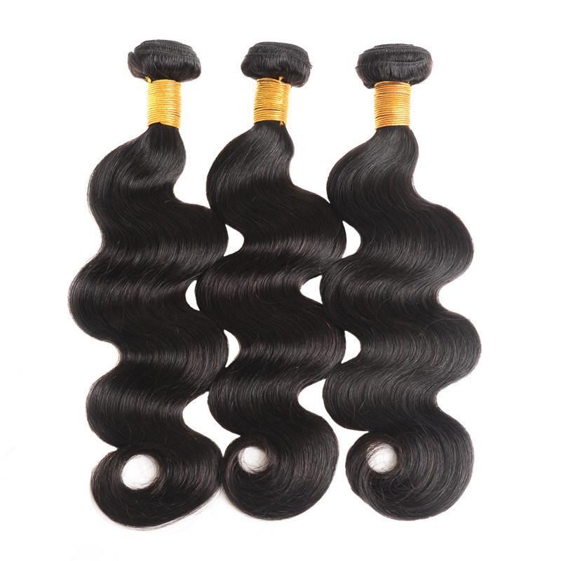 Double Drawn Hair Factory Brazilian Virgin Hair Body Wave 1/3/4 PCS Human Hair Bundles Double Weft Remy Hair Weave Bundles