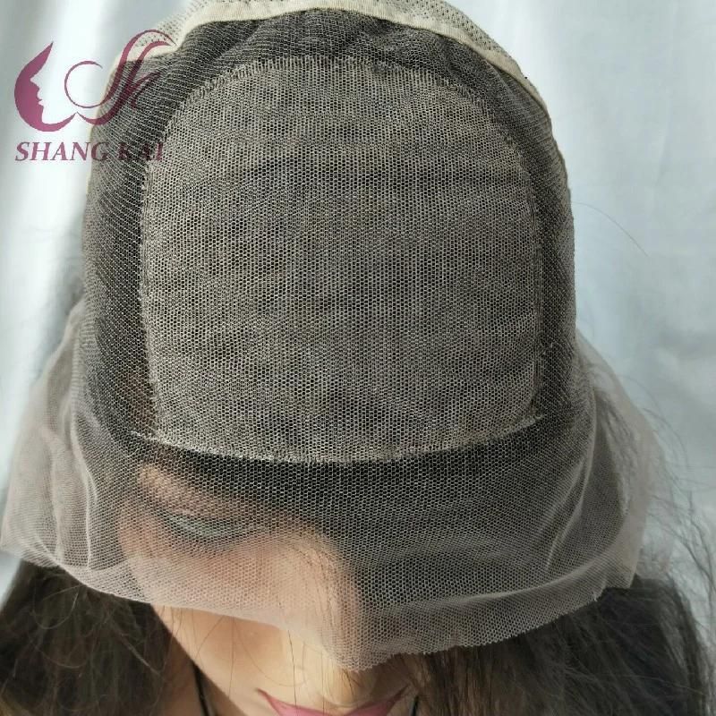 Remy Natural Raw Brazilian Virgin Hair Water Wave Wholesale Silk Top Human Hair Full Lace Front Wigs