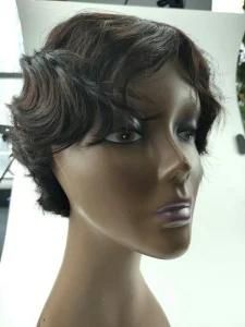 Human Hair Wavy Virgin Hair Wig (RLS-007)