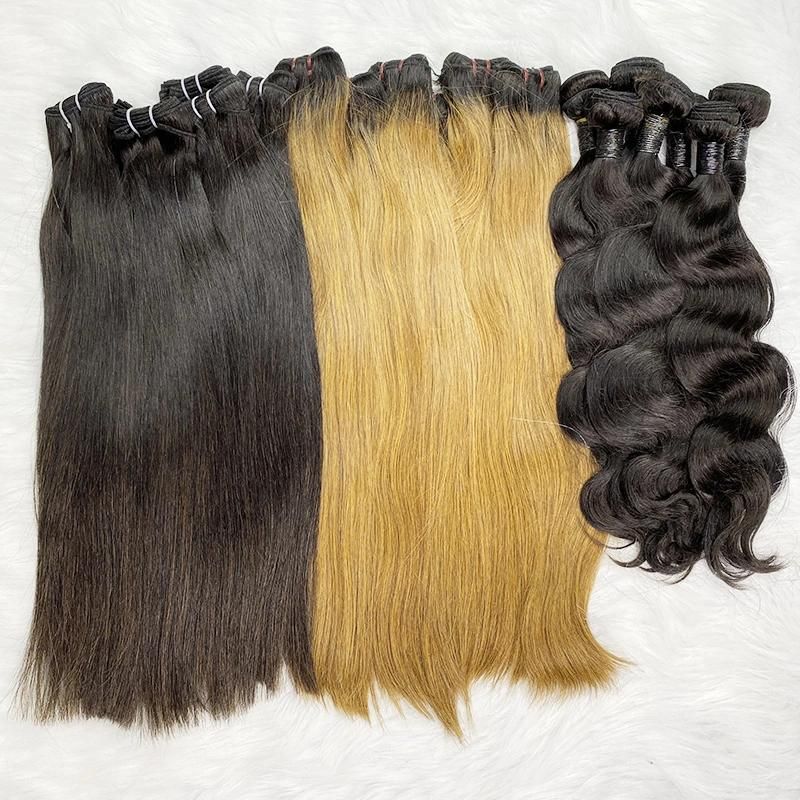 Unprocessed Human Hair Weave Bundles Cuticle Aligned Virgin Hair Bundles Vendors 12A Grade Cambodian Hair