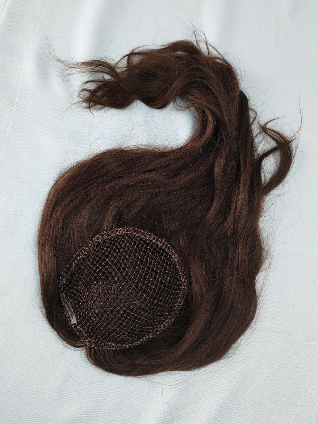 2022 Most Comfortable Human Remy Hair Integration Made of Fish Net and Swiss Lace Toupee