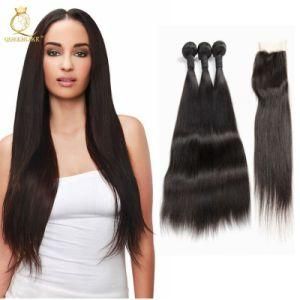 100% Wholesale Human Hair Extensions Bundles with Closure