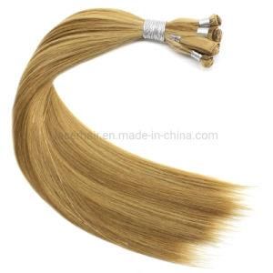 Luxury Quality Virgin Cuticle Russian Hand Tied Wefts Popular in USA