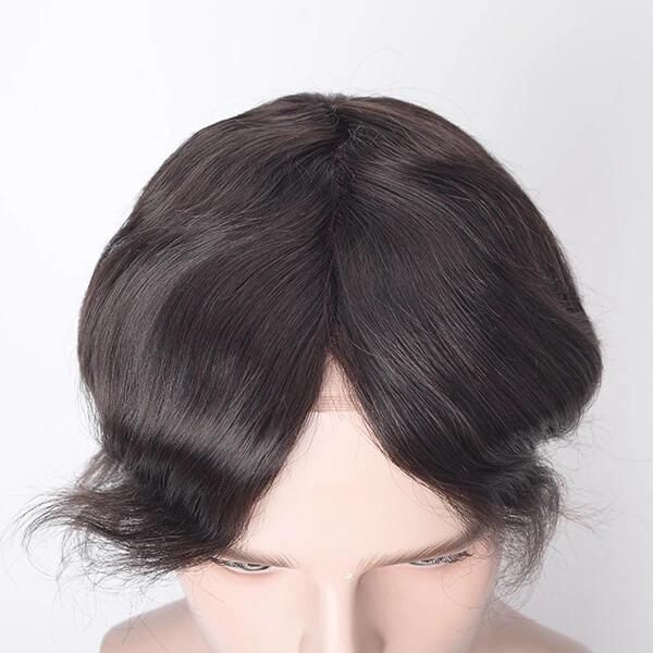 Popular Hair Replacement for Men Supplier French Lace with PU Coating at Sides and Back