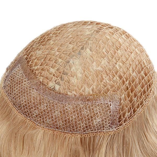 Integration Base Blond Color Women′s Wig Good Quality Women Hair Systems