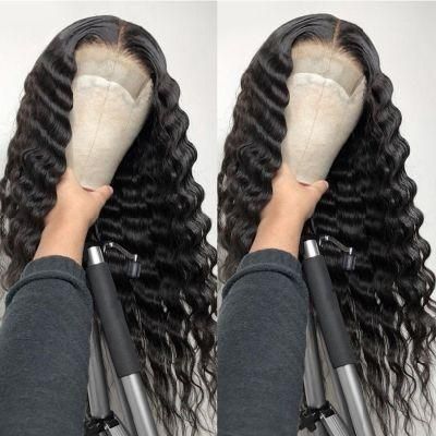 12 Inch Loose Deep Wave Remy 4X4 Lace Front Human Hair Wigs for Black Women