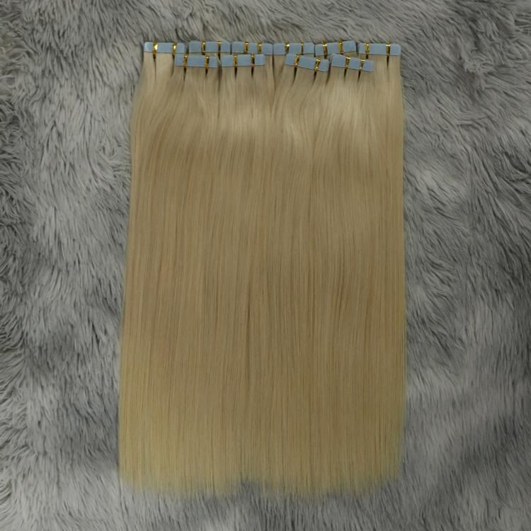 Tape in Hair Extention Natural 100% Human Ombre Tape Hair, European Blond Tape Hair Extensions