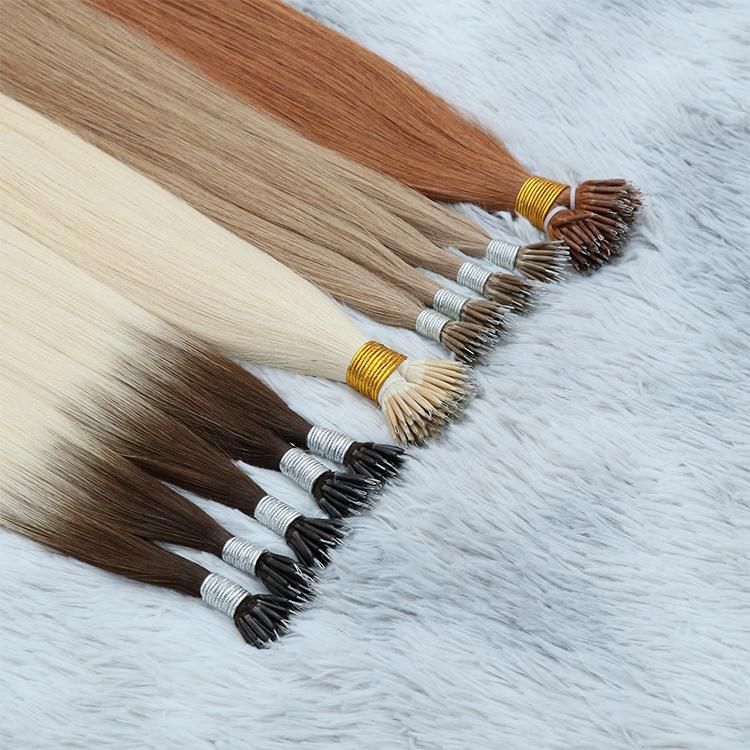 12A Brazilian 100% Human Hair Silky Straight Raw Nano Ring Hair Weft