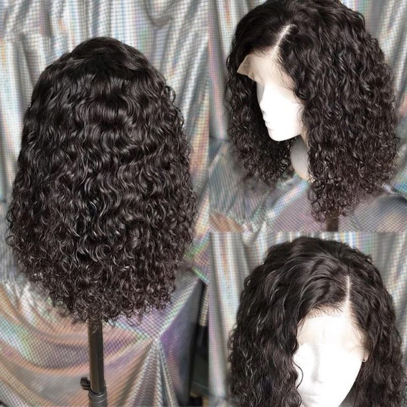 Wholesale Full Lace Wigs China 13X4 Lace Front Human Hair Wig Cheap Brazilian Hair Wigs Preplucked for Black Women Kinky Curly Lace Frontal Virgin Hair Wig