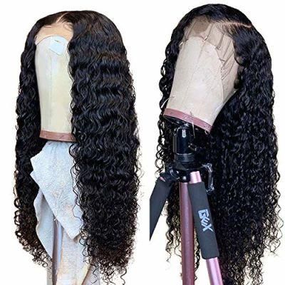 Deep Curly Wigs Brazilian Hair Lace Frontal Wigs Unprocessed 10A Virgin Hair