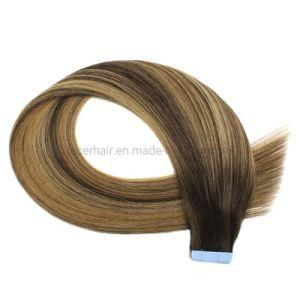 Good Quality 100% European Virgin Remy Tape Hair for Mixing Color