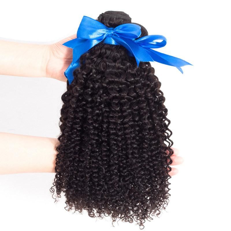 Brazilian Hair Deep Wave Bundles with Frontal 100% Human Hair Weave with Bundles Remy Hair