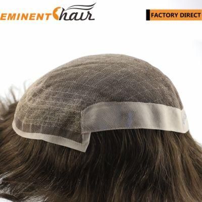 Hair Factory Direct Remy Hair Men&prime;s Human Hair Toupee
