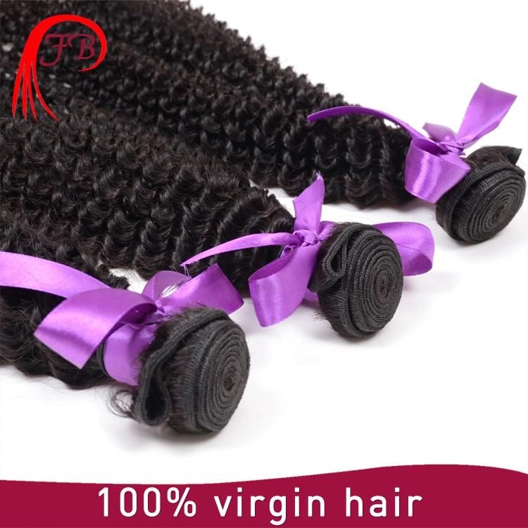 100% Virgin Brazilian Human Hair Kinky Curl Hair Weaving