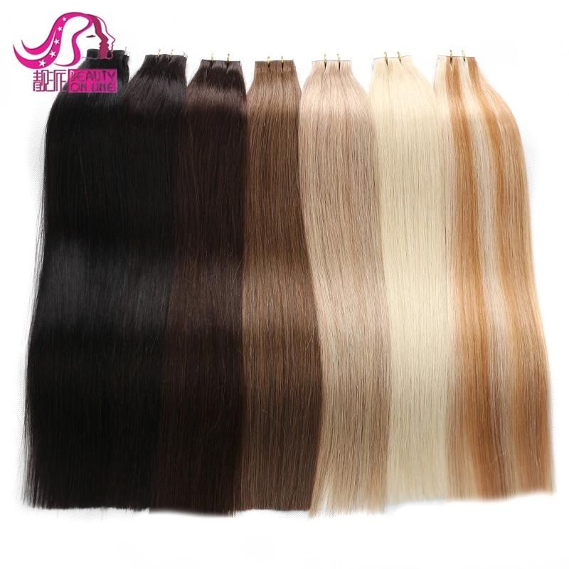 Brazilian Virgin Human Hair Type and Skin Weft Hair Extension Type Ombre Remy Tape Hair Extension