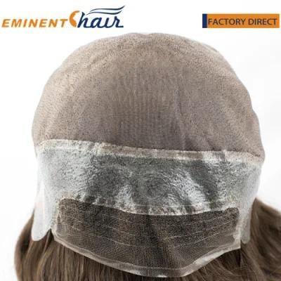 Custom Brown Color Women Hair Pieces Human Hair Lace Wig