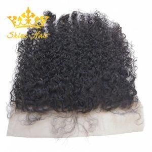 Human Virgin Brazilian Hair of 100% Human Lace Frontal with 1b Natural Color