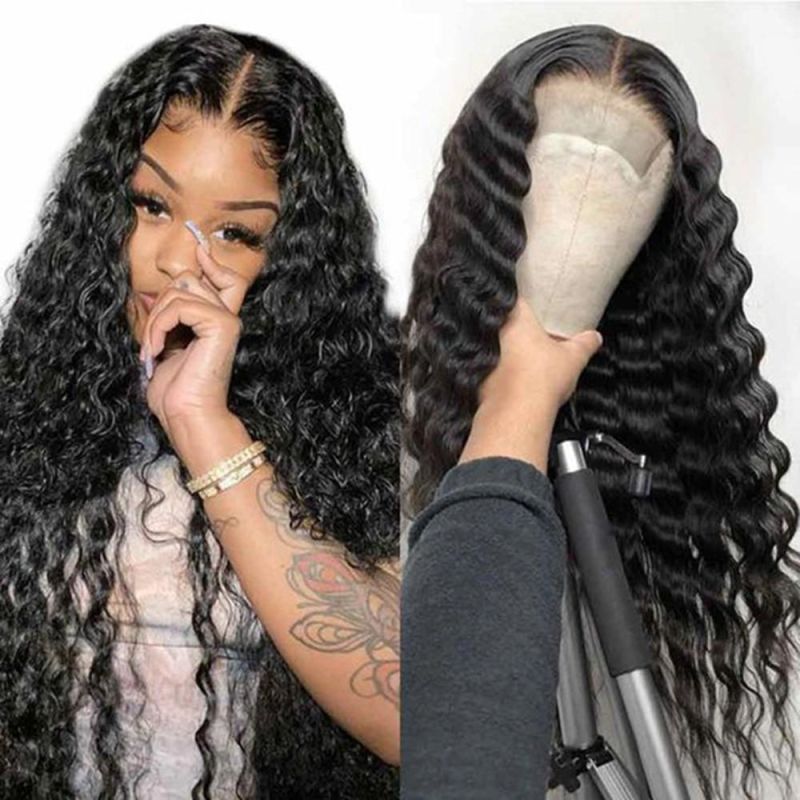 Kbeth Cheap Wholesale Mink Human Hair Extensions Deep Wave Cuticle Aligned Hair Bundle Brazilian Hair Bundles for Black Women
