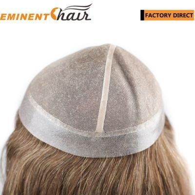 Mongolian Hair Long Hair Mono Women Full Cap Hair Replacement