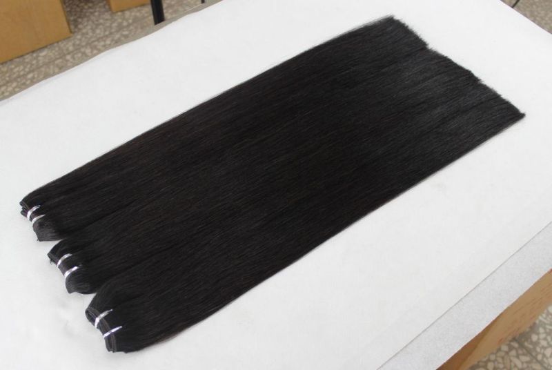 Straight Brazilian Human Hair Hair Bundles Black Color Remy Human Hair Weaving Bundles Extensions