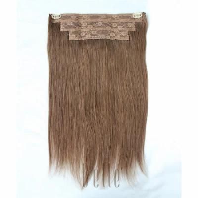 Human Hair Virgin Halo Hair Extension for Hair Loss People